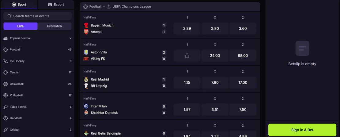 valtercasino casino sports betting
